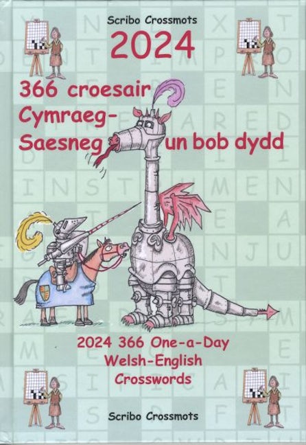 Cover image for 2024 366 Croesair Cymraeg-Saesneg Un Bob Dydd / One-a-Day Welsh-English Crosswords, isbn: 9798393502676